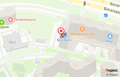 Центр дошкольного образования Эрудит на Богатырском проспекте на карте