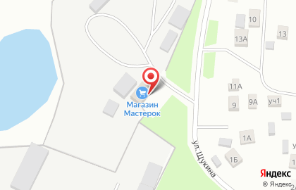 Магазин строительно-отделочных материалов Мастерок на улице Щукина на карте