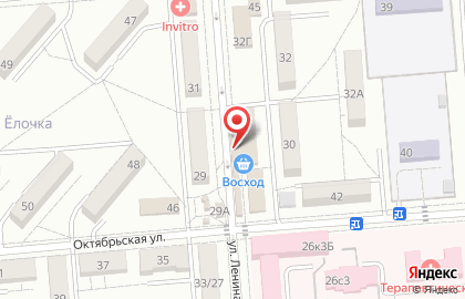 Магазин Домашние куры с Дубровки на улице Ленина на карте