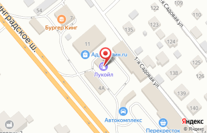Автомойка Лукойл на Ленинградском шоссе в Химках на карте