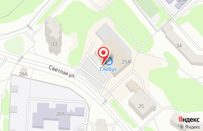 ТЦ Глобус на Светлой улице на карте