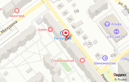 Пятерочка+ в Октябрьском районе на карте