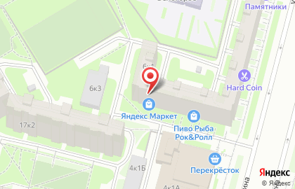 Продуктовый магазин на улице Уточкина на карте