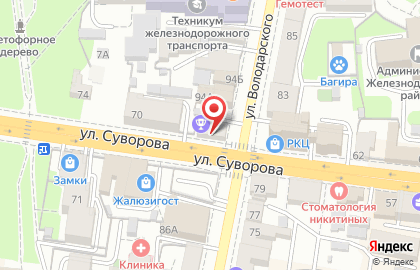 Торгово-монтажная компания Экосоюз на улице Суворова на карте