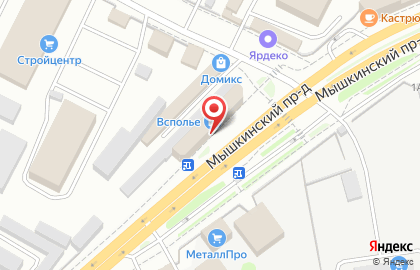 Супермаркет красок Всекраски.ру в Кировском районе на карте
