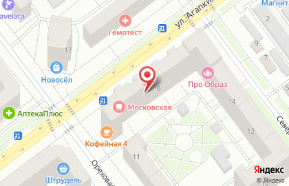 Бюро кадастровых инженеров на улице Агапкина на карте