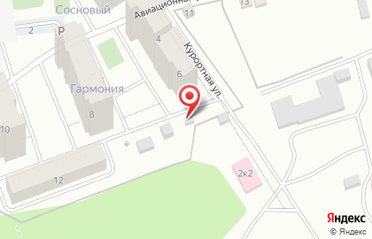 Продуктовый магазин Удача на Курортной улице на карте