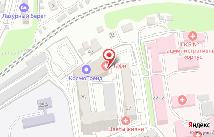 Медицинская лаборатория ТАФИ-Диагностика в Фрунзенском районе на карте