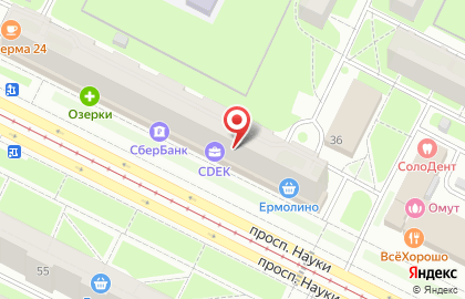 Служба экспресс-доставки Сдэк в Калининском районе на карте
