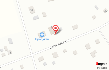 Продуктовый магазин Новый на Школьной улице на карте