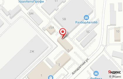 Уральская Промышленная Компания на Аппаратной улице на карте