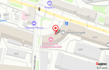 Русь на Сердобольской улице на карте