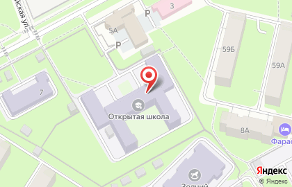 Открытая школа г. Перми в Индустриальном районе на карте