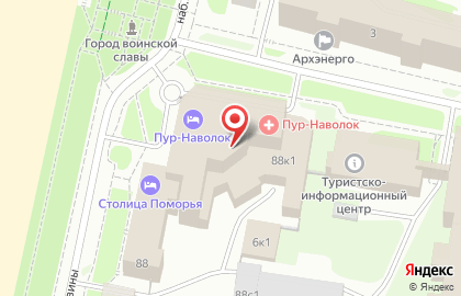 Ресторан Небо в Архангельске на карте