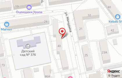 Салон-парикмахерская на улице Мичурина на карте