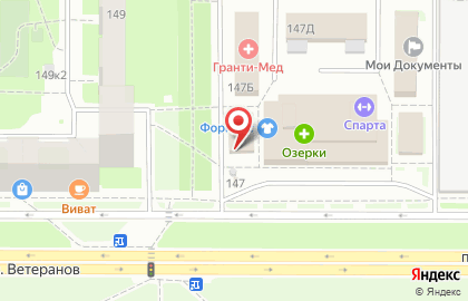 Магазин зоотоваров в Красносельском районе на карте