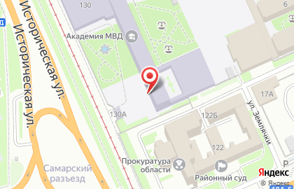 Волгоградская академия МВД России на Исторической улице на карте