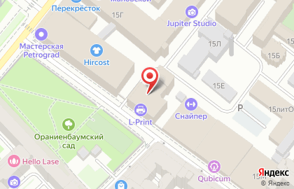 Центр юридических услуг Договор78 на Ораниенбаумской улице на карте