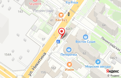 Киоск по продаже печатной продукции в Октябрьском районе на карте
