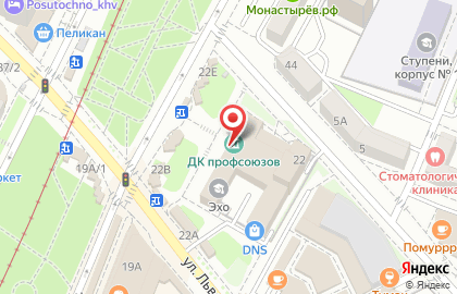 Дворец культуры профсоюзов на улице Льва Толстого на карте