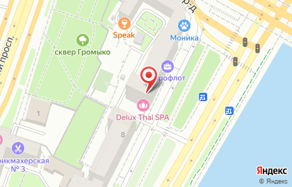 Санрайз Премиум на Фрунзенской набережной на карте