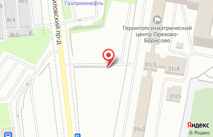 Автостоянка Мгса в Северном Орехово-Борисово на карте