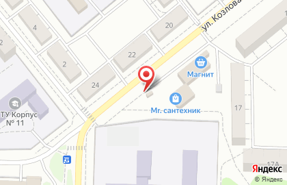 Магазин ОреховоХлеб на улице Козлова на карте
