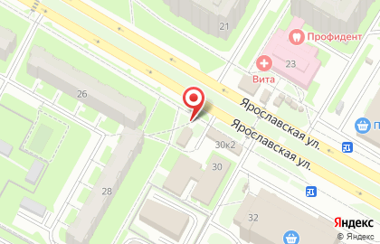 Магазин Колос на Ярославской улице, 30 к 1 на карте