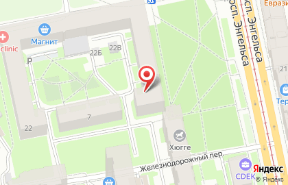 Витраж на улице Энгельса на карте