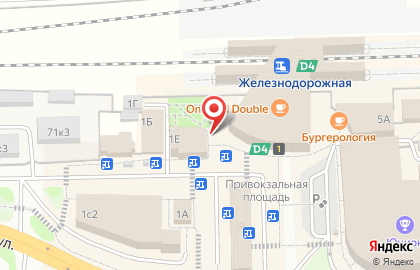 Магазин Добрый хлеб на Привокзальной площади на карте