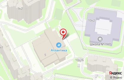 Кафе Атлантика в Красногвардейском районе на карте