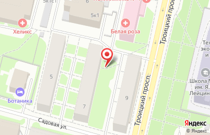 Багетка на Садовой улице на карте