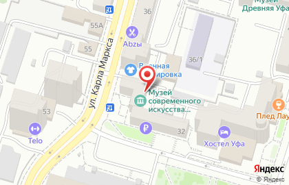 Автошкола Мотор Уфа на улице Карла Маркса на карте