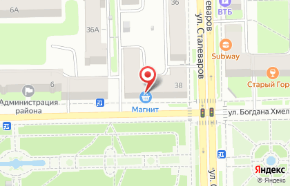 Кафе Мамина кухня на улице Богдана Хмельницкого на карте