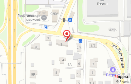 Шиномонтажная мастерская на улице Раевского на карте