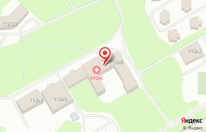 Медицинский центр МФК Минфина России на Каширском шоссе в Домодедово на карте