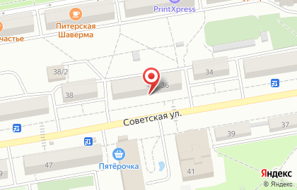 Парикмахерская Просто стрижка на Советской улице на карте
