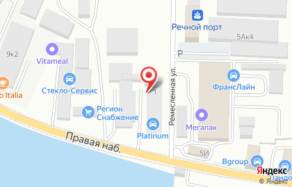 Продуктовый магазин в Калининграде на карте