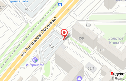 Автостоянка в Воронеже на карте