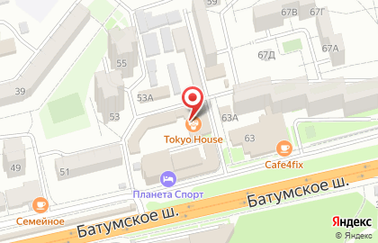 Магазин Мясной дворик в Лазаревском районе на карте