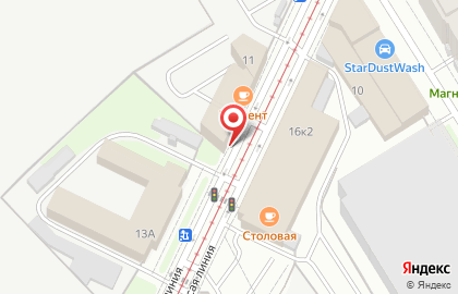 Якорь на Косой линии на карте