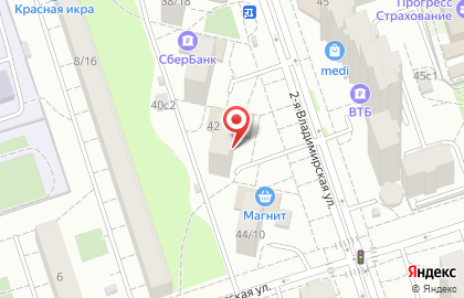 Автошкола Папа на 2-й Владимирской улице на карте
