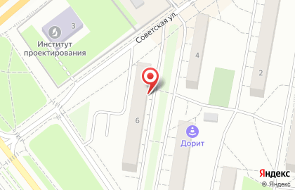 Андреевская на Советской улице на карте