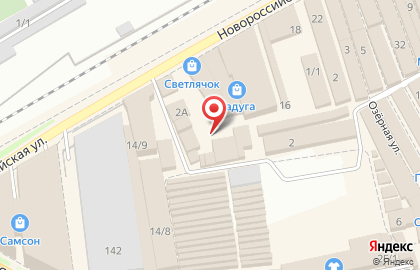Торговая компания Малиано на Новороссийской улице на карте