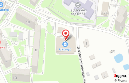 Многопрофильный магазин на улице Гурьева на карте