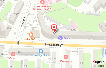 Тонус-клуб на Русской улице на карте