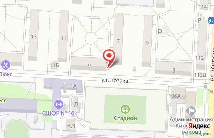 Центр автострахования в Кировском районе на карте