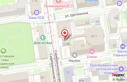 Главное управление МВД России по Новосибирской области в Новосибирске на карте