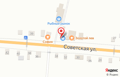 Пламя на Советской улице на карте