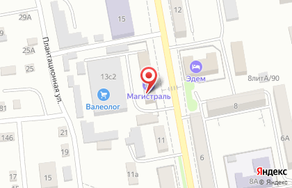 Гостиница Магистраль на улице Тургенева на карте